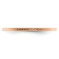 thumbnail image 4 of 14K Rose Gold 1.2mm Criss-Cross Pattern Stackable Band Size 8.5, 4 of 6