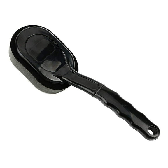 Tire Dressing Sponge with Handle for Home Use Ergonomic Design Black Small 4.72x2.36 Inches