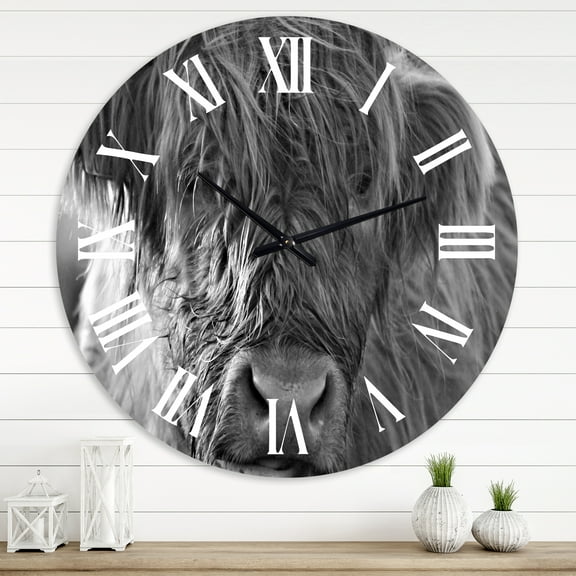 Designart 1 in Farmhouse Wall Clock