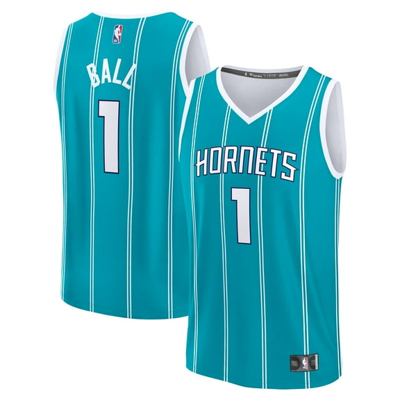 Men's Fanatics LaMelo Ball Teal Charlotte Hornets Fast Break Replica Player Jersey - Icon Edition
