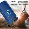 thumbnail image 5 of iPhone SE 2022/2020 Case Built-in Screen Protector Shockproof Dust/Drop Proof 3 in 1 Full Body Rugged Heavy Duty Durable Cover for Apple iPhone SE 3rd/2nd Gen 4.7,Navy, 5 of 7