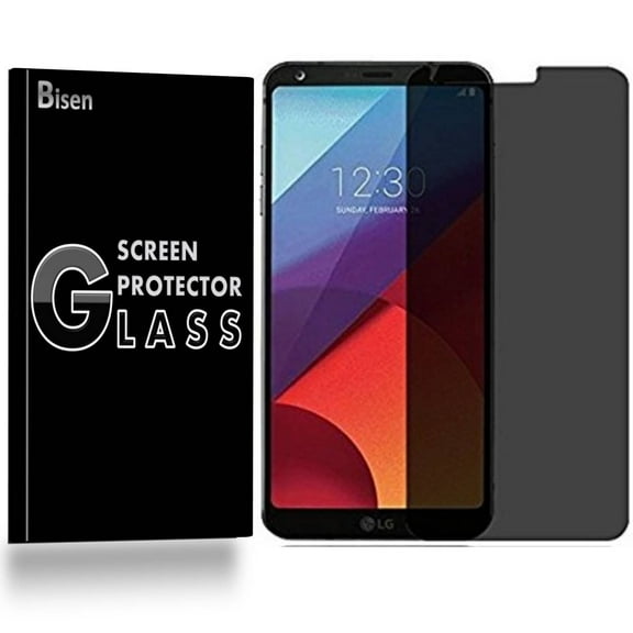 LG G6 (2017 Release) [2-Pack BISEN] Privacy Tempered Glass Screen Protector, Anti-Spy [Keep your screen secret]