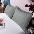 thumbnail image 5 of Kelnaro King Size Cotton Pillowcase 2 Pack 20x36 inches, Envelope Closure Ultra Soft Breathable Pillow Covers, Dark Grey, 5 of 5