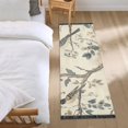 thumbnail image 3 of Yayeee Runner Rug for Bedroom 2'x6' Machine Washable Hallway Non Slip Mat, Beige Birds, 3 of 8