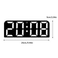 Large Digital Wall Clock Temperature And Humidity Display Night Mode