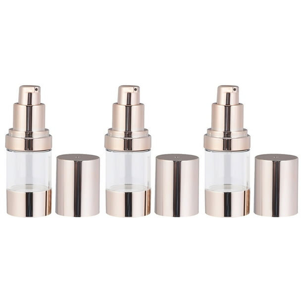 unbranded 3Ud Frascos Dorados Para Viaje Para Almacenamiento De Shampoo Lociones Y Esenciales