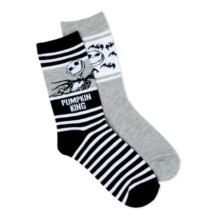 The Nightmare Before Christmas Women's Halloween Crew Sock, 2 Pack