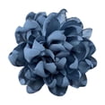 thumbnail image 3 of Broche de flores de camelia de satén, ramillete de flores, pinza para el cabello para banquetes y fiestas. azul oscuro, 3 of 9