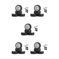 thumbnail image 3 of Transemion Front Rear Buggy Tires 1:10 Car Crawler Parts Glued Accessories DIY for HSP White 5Set, 3 of 6