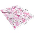 thumbnail image 4 of Pink Breast Cancer Blanket,Comfortable Soft Flannel Throw Blanket,All Season,Warm Lightweight Blankets for Sofa Bed Couch Living Room Chair,60"x80", 4 of 4