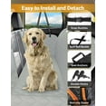 thumbnail image 2 of Funda para asiento de coche para perros, 600D, resistente y duradera, para asiento trasero, 100% impermeable, a prueba de arañazos, antideslizante, hamaca para perro con solapa lateral, fundas suaves, 2 of 5