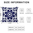thumbnail image 2 of Blue And White Pioneer Flower Pillow Covers,Blue And White Pioneer Flower Throw Pillow Covers 20"×20" ,Living Room Sofa Couch Pillow Covers,Decorative Pillow Covers, 2 of 7