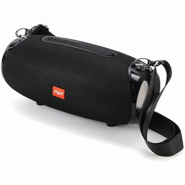 wonima11 Outdoor Portable Bluetooth Speaker, IPX4 Waterproof Wireless Speakers, 5.0 Bluetooth Speakers, Powerful Sound, TWS Stereo Pairing Support TF Card, for Home/Party/Outdoor/Beach Black