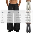 thumbnail image 3 of Cmtiyu Cargo Pants for Men, Baggy High Waist Drawstring Wide Leg Work Pants with Multi Pockets, Casual Outdoor Hiking Pants, M-3XL, 3 of 8