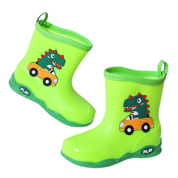 REDARER Rubber Children Water Shoes Classic Rainboots Rain Boots Kids Baby Cartoon Shoes,6-7 Years
