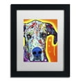 thumbnail image 2 of Trademark Fine Art "Great Dane" Canvas Art by Dean Russo, White Matte, Black Frame, 2 of 4