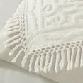 thumbnail image 5 of Madison Park Laetitia Twin/Twin XL Tufted Cotton Chenille Medallion Fringe Coverlet Mini Set - Off-White, 5 of 5