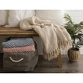 thumbnail image 3 of Blush Pink Zig-Zag Throw, 3 of 5