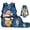 Capybara Star, variant on KUIFORTI Black Horse Bookbag and Lunch Box Kid Backpack Set of 4 Girls School Bag Pencil Case Water Bottle Sleeve for Elementary Primary Middle School