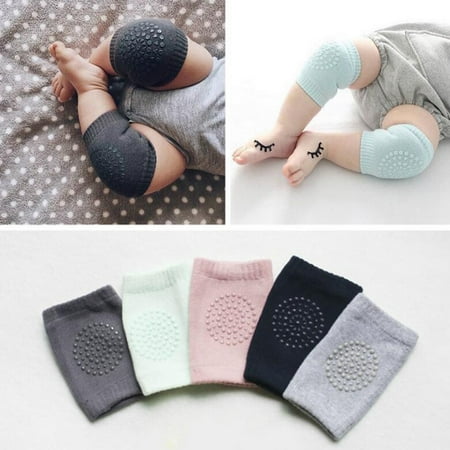 Jeobest 1 Pair Popular Infant Toddler Baby Knee Pad Crawling Safety Protector Multi Colors