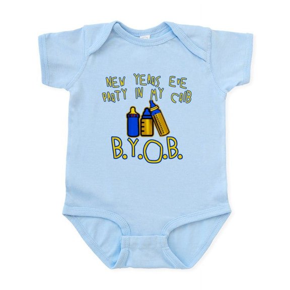CafePress - New Year's Party In My Crib Infant Bodysuit - Baby Light Bodysuit, Size Newborn - 24 Months
