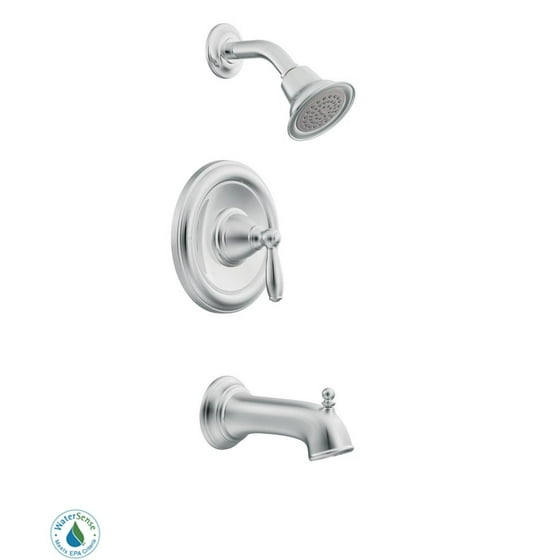 moen t62153ep brantford bath and shower faucet with posi-temp