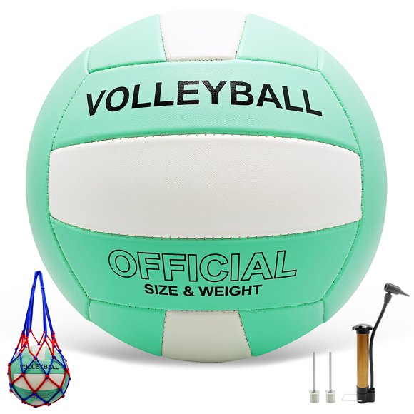 Kit de poliuretano blando para voleibol Stavanicen, talla 5, verde y blanco