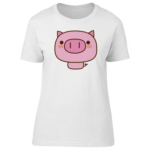 Pink Pig Doodle T-Shirt Women -Image by Shutterstock, Female x-Large