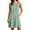 *Green, variant on VBVC Women's Embroidered Crew Neck Dress , Summer Sleeveless Tunic Dress For Women , Ladies' Lightweight Breathable Dress with Pockets,Beige,S-2XL