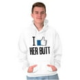 thumbnail image 3 of Funny Couples Matching Set Beard Butt Hoodie Hooded Sweatshirt Men Brisco Brands X, 3 of 7