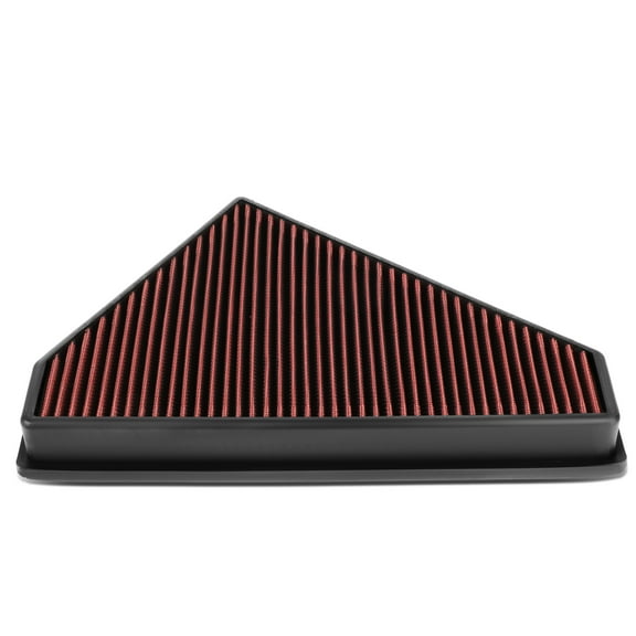 DNA Motoring AFPN-245-RD For 2014-2020 Jaguar F-Type 2.0L 3.0L 5.0L Reuseable Washable Drop-In Engine Air Filter Panel Right Red 15 16 17 18 19