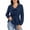 Dark Blue, variant on Dressy Blouses for Women Comfy Long Sleeve Tie Shirts Ruffle V Neck Loose Tops Fashion Clothing(Pink,Large)