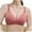 Hot Pink, variant on REORIAFEE Low Back Bras for Women Seamless Gathered Lingerie Bras No Wire Bras V Neck Comfy Corset Bra Adjustable Straps Stretchy Seamless Smoothing Brassiere Anti-Sagging Bra