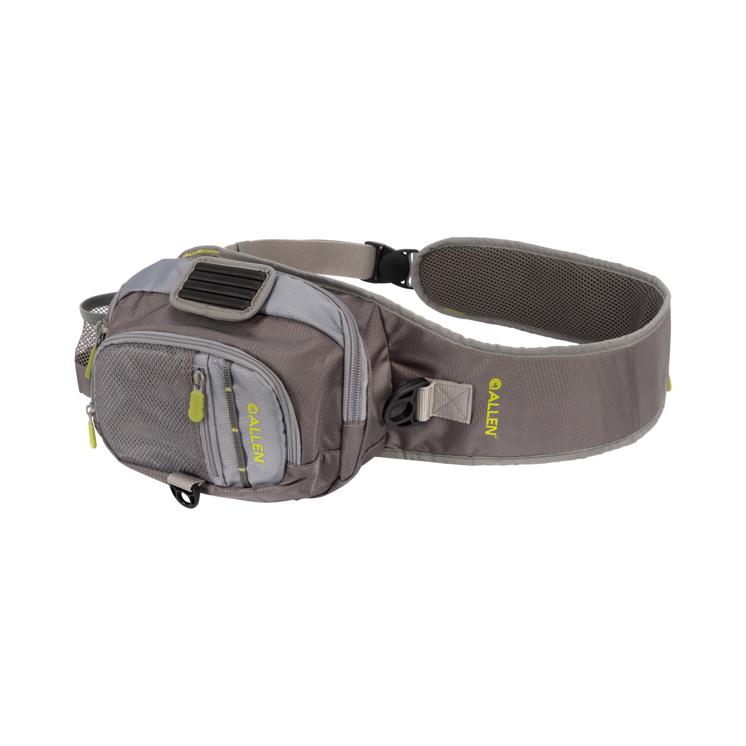 Allen Company Cedar Creek Fly Fishing Sling Pack, Fits up to 4 Tackle/Fly  Boxes, Gray/Lime