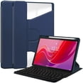 thumbnail image 1 of 360° Rotation Case with Keyboard for Xiaoxin Pad 2024 TB331FC Pencil Holder Cover for Lenovo Tab M11 TB330FU Tablet Keyboard dark blue key case Russian, 1 of 6