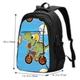 thumbnail image 5 of Daiia Dinosaur Riding a Motorcycle Pattern USB Charging Backpack for Men and Women, Anti-Theft Backpack,Travel Backpack,School Backpack,College Backpack,Laptop Backpack, 5 of 7