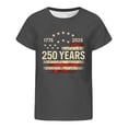 thumbnail image 4 of WAYUTE Boys T Shirts Crewneck 250th Anniversary USA Shirt Patriotic Graphic 4th of July Festival Kids Youth Trendy Top Summer Casual, 4 of 4