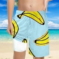 thumbnail image 2 of MEZZALL Boys Shark Printed Swimming Shorts With Lace Up High Waisted Loose Casual Swim Trunks Summer Beach Vacation Pool 8Y Stylish Baby Wear, 2 of 5