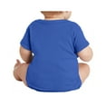 thumbnail image 3 of Infant Short Sleeve Cotton/Polyester Baby Rib Bodysuit Royal 18M, 3 of 5