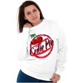 thumbnail image 3 of Retro Airbrushed Cherry Cutie Pie Women Crewneck Sweatshirt Brisco Brands S, 3 of 5