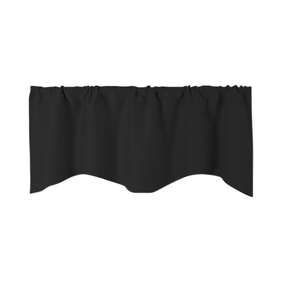 Xoxingysm Window Curtain Valance,Door Curtain Kitchen Shading Window Curtain Solid Color Pocket Fan Shaped Curtain Short Curtain 52 X 18 Inches