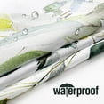 thumbnail image 3 of Sage Green Eucalyptus Shower Curtain, Watercolor Plant Leaves with Floral Bathroom Decor Waterproof Fabric Shower Curtain Set with Hooks 72x72 Inch White, 3 of 6