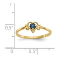 thumbnail image 3 of 14K Yellow Gold Ring Band Themed (06) June Synthetic Birthstone, Size 6, 3 of 5