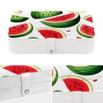 thumbnail image 4 of Watermelon Decorative PU Leather Earring and Jewelry Organizer Box with Removable Compartment, Portable, 4 of 6