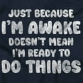 thumbnail image 2 of Funny I'm Awake But Not Ready Joke Unisex Plus Fleece Graphic Hoodie Brisco Brands 2X, 2 of 6