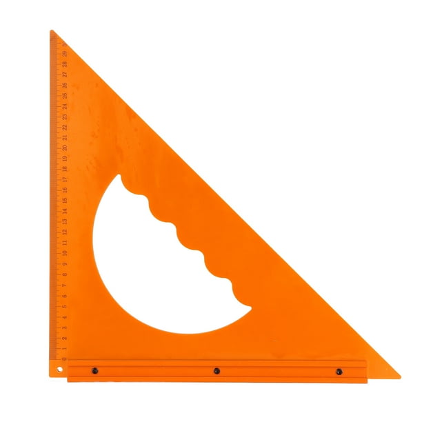 Woodworking Triangular Plate Ruler, Accurate Measurement Double Sided