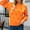 Orange, variant on Womens Sweater Black Plus Size Crew Neck Streetwear Polka Dot Sweater for Women L