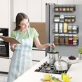 thumbnail image 2 of Especieros para Cocina Magn&eacute;tico, Paquete de 5 Estante Magn&eacute;tico para Refrigerador, Organizador de Especias Cocina, Contiene 1 Toallero de Papel y 6 Ganchos, 2 of 7