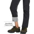 thumbnail image 3 of TACVASEN Women's Fleece Lined Hiking Ski Pants Waterproof Insulated Softshell Pants Outdoor Insulated Warm Pants Black M, 3 of 5