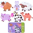 thumbnail image 1 of Juguetes para niños Caja 6 en 1 Rompecabezas Juguetes de madera Animales de dibujos animados Rompecabezas Niños Juguete Educativo seitruly WJ3996-03B, 1 of 7